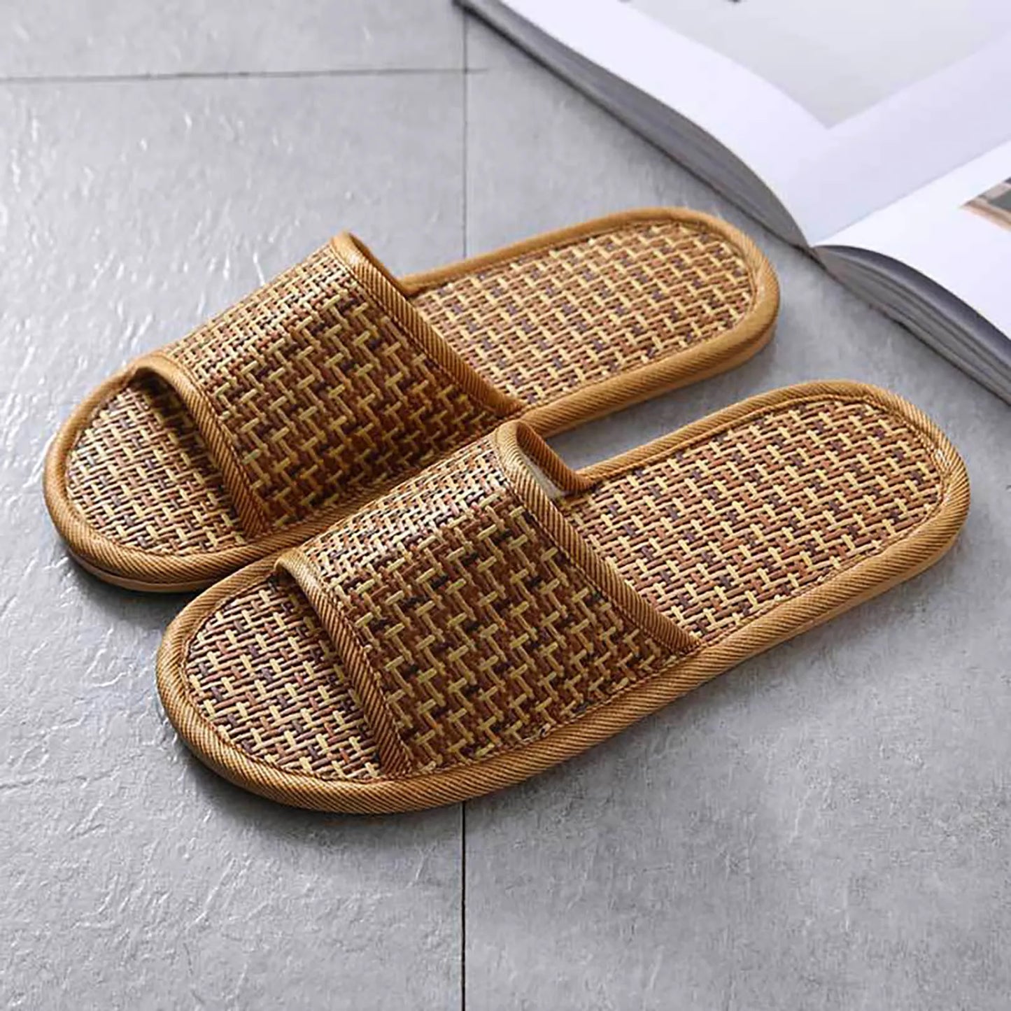 Marge – Rattan-Hausschuhe