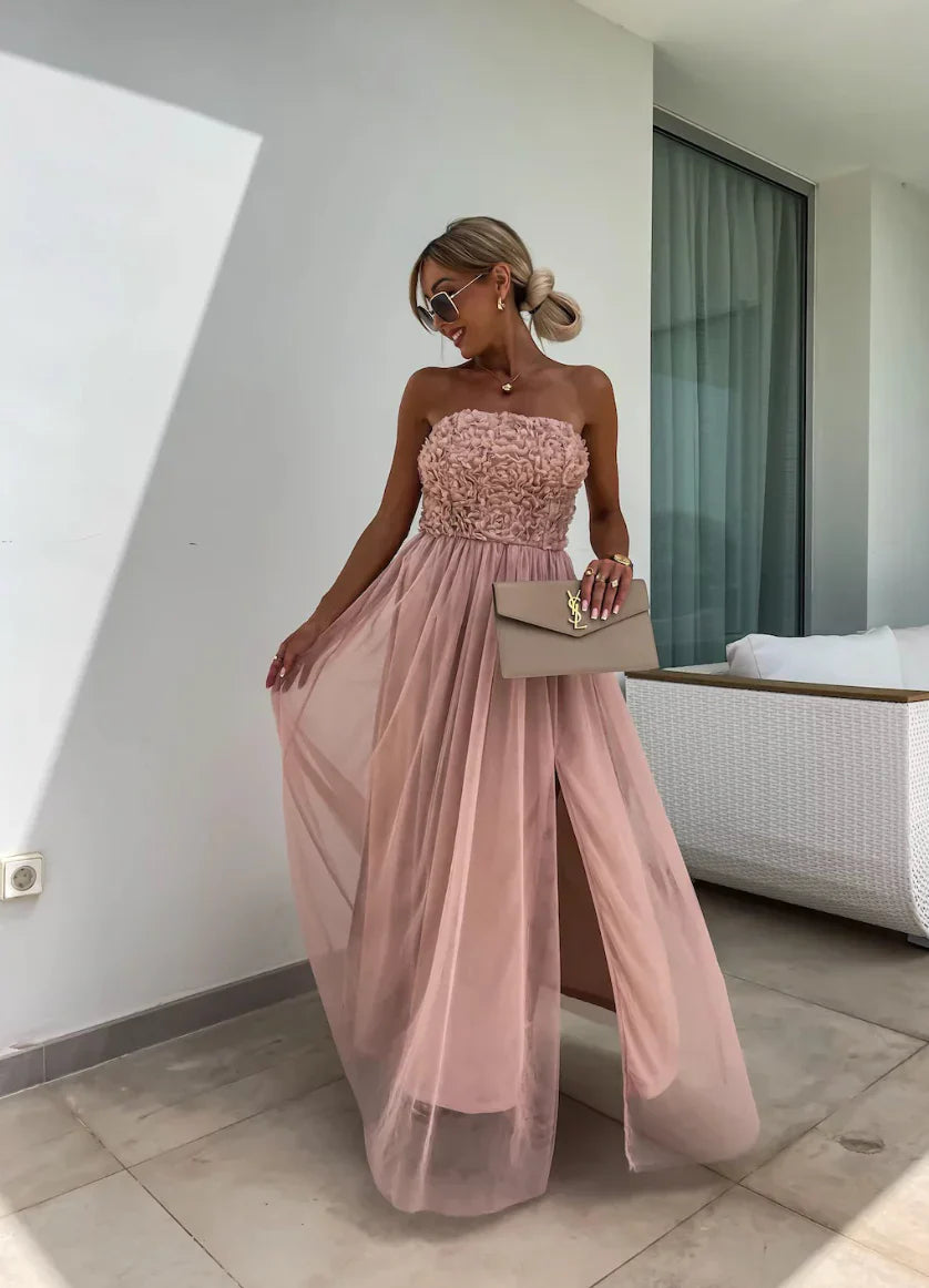 Willa - Chiffon-Maxikleid