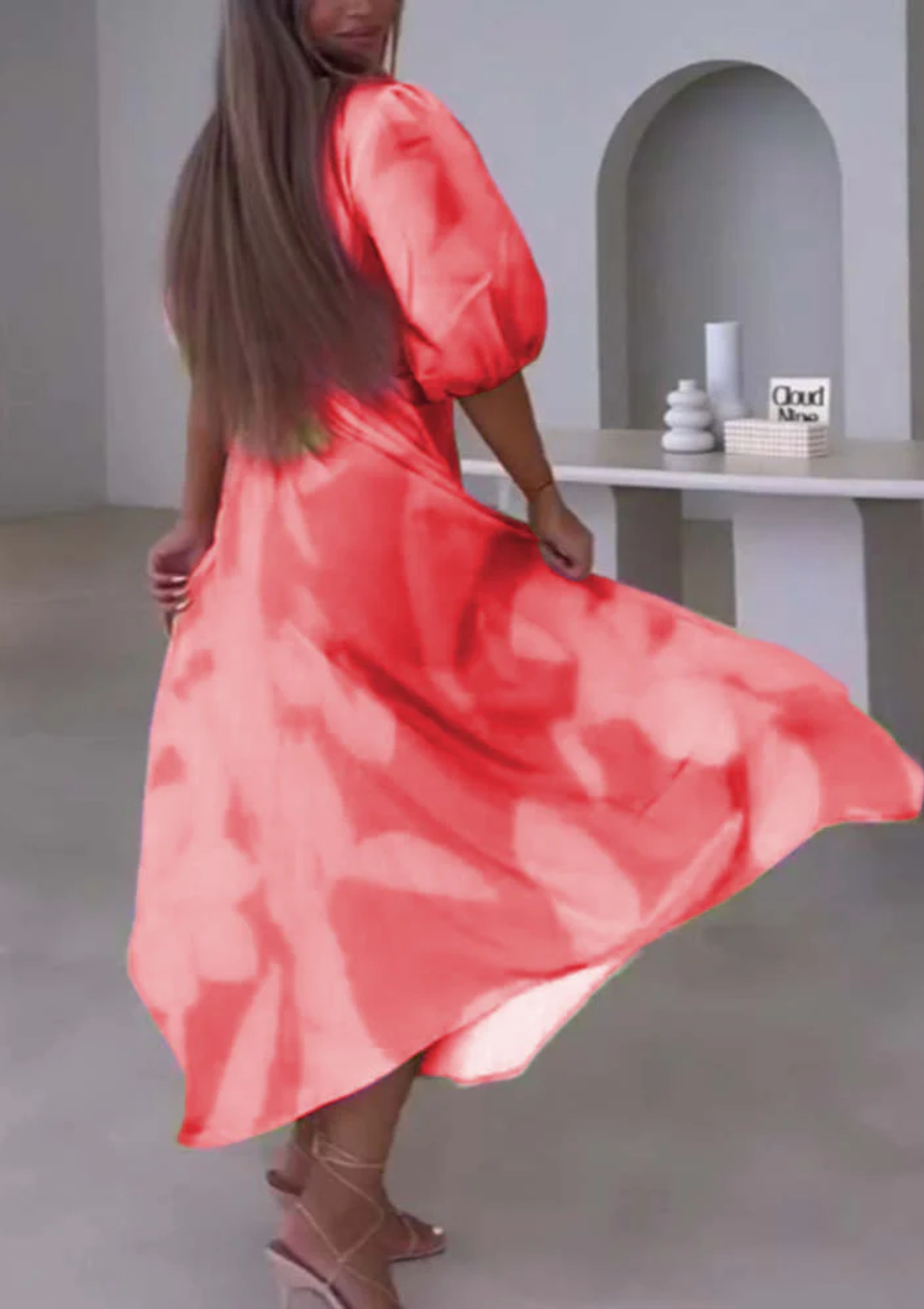 Sionne – Maxikleid mit V-Ausschnitt