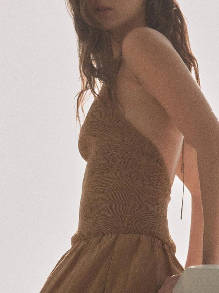 Shekinah – Lässiges Neckholder-Kleid ohne Rücken