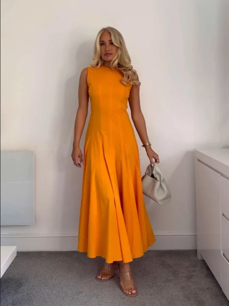 Tiana – Ärmelloses Maxikleid