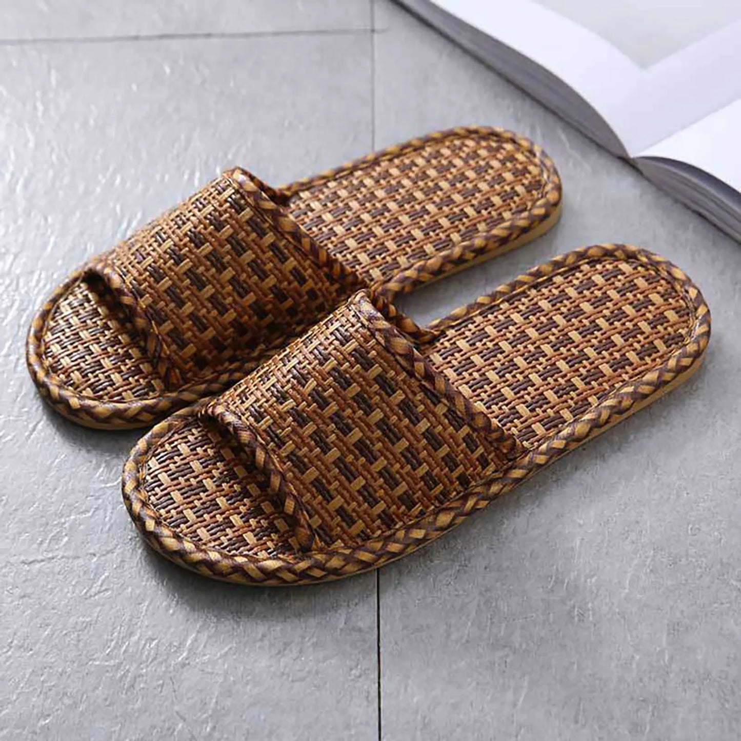 Marge – Rattan-Hausschuhe