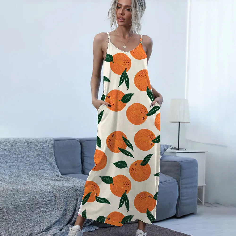 Zena – Ärmelloses Sommerkleid mit V-Ausschnitt