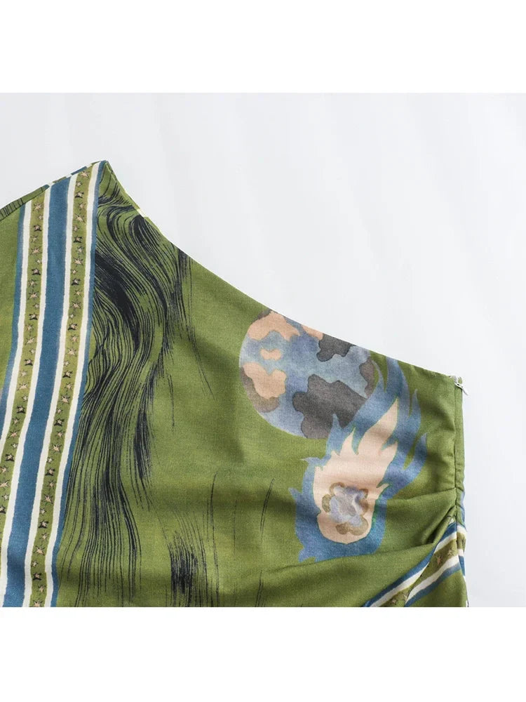 Shaira – Asymmetrisches One-Shoulder-Midikleid