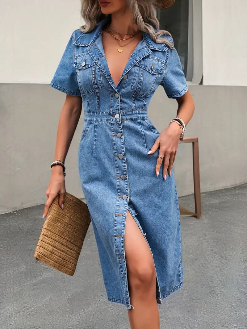 Wilhelmina - Jeanskleid