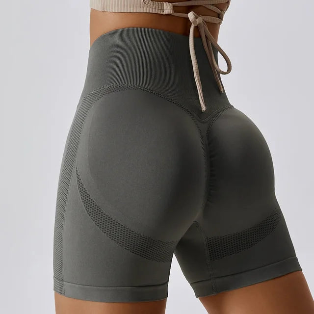 Erika – Nahtlose Shorts mit hoher Taille