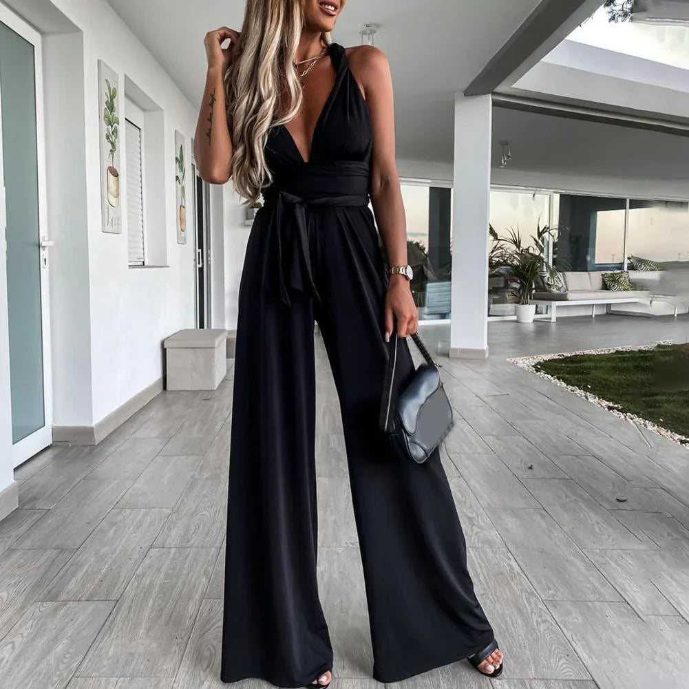 Laura – Eleganter Jumpsuit mit weitem Bein