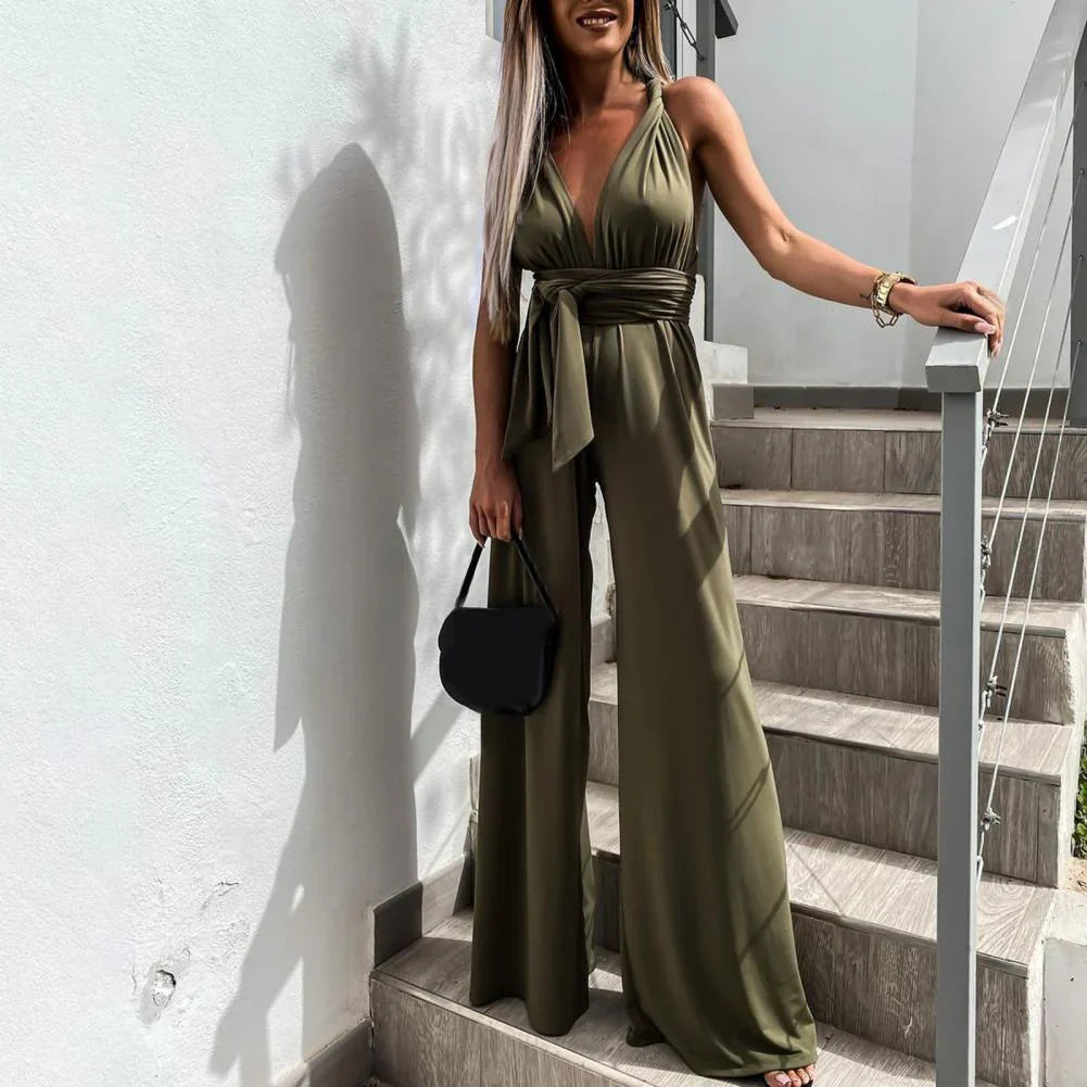 Laura – Eleganter Jumpsuit mit weitem Bein
