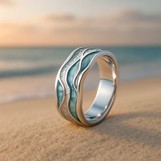 Ocean Wave Silver Ring®