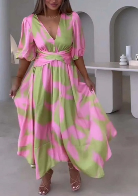 Sionne – Maxikleid mit V-Ausschnitt