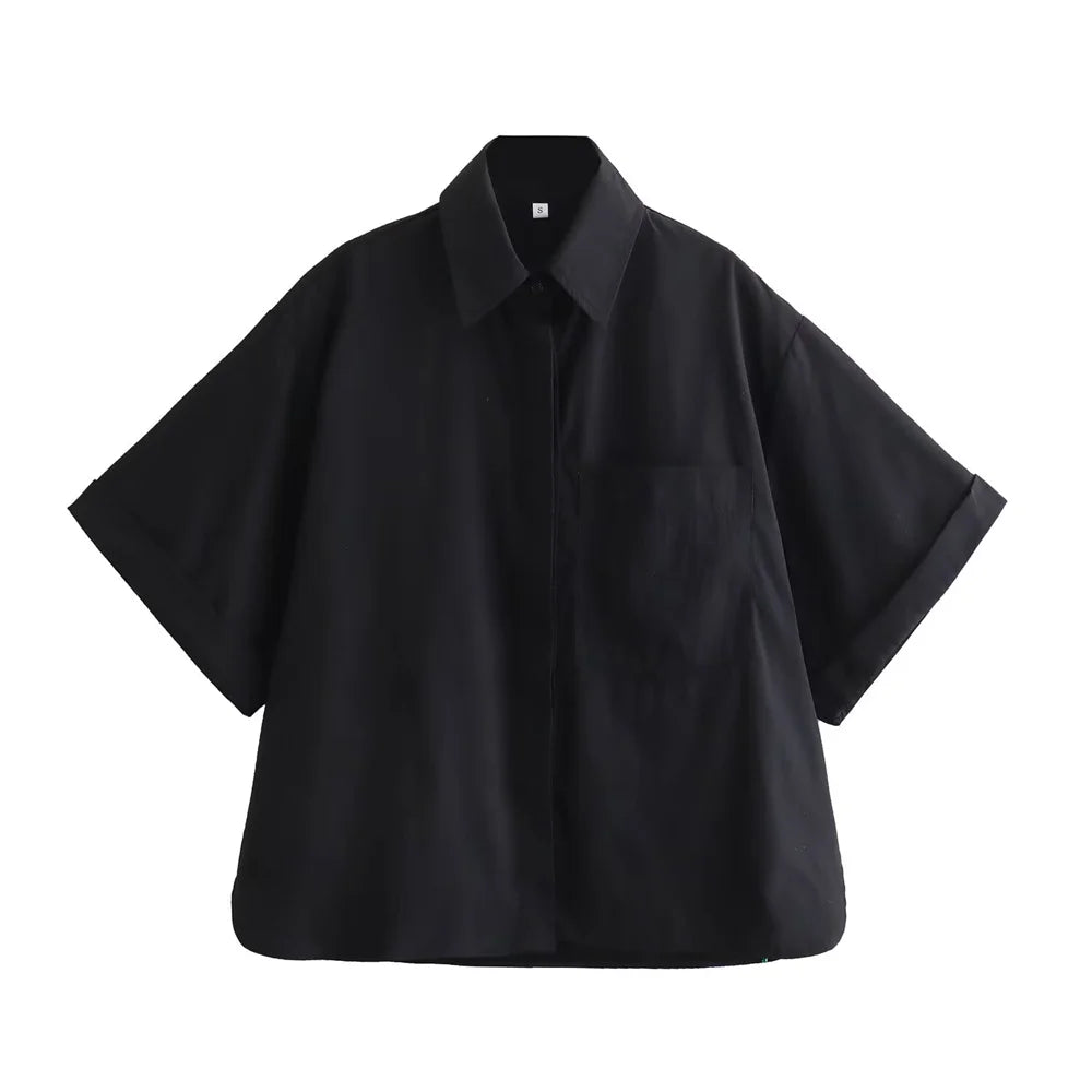 Latisha – Übergroße Button-Down-Hemden