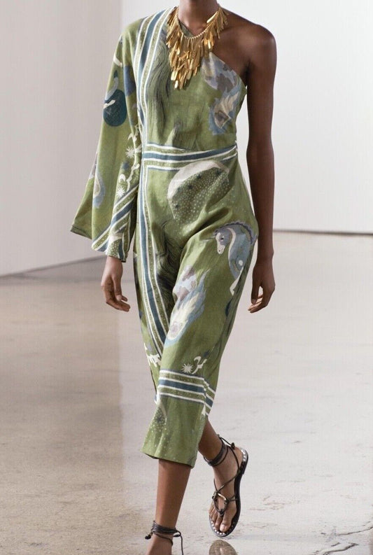 Shaira – Asymmetrisches One-Shoulder-Midikleid