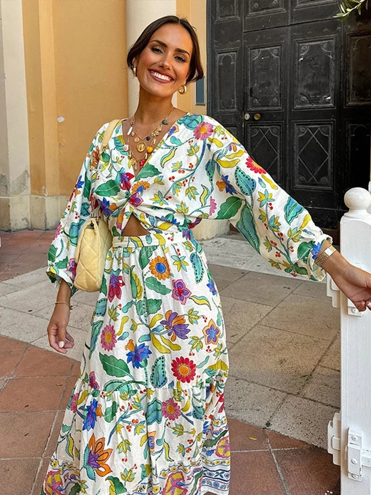 Myrel – Maxikleid mit Blumenmuster