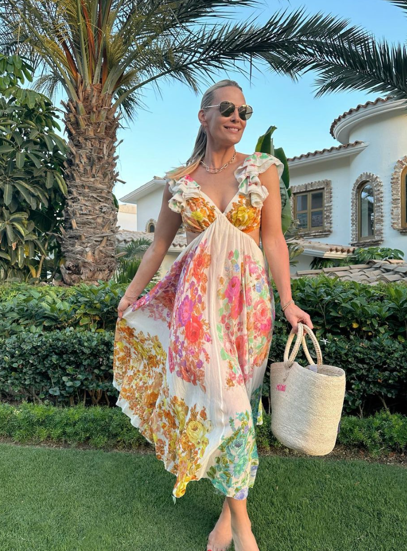 Shen – Sexy Maxikleid mit Blumenmuster