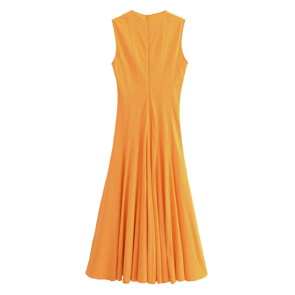 Tiana – Ärmelloses Maxikleid